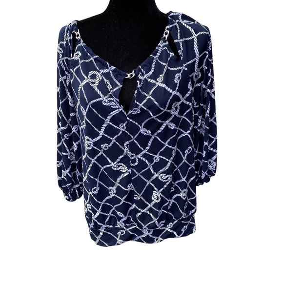 New York and Company 7th avenue design studio blouse size‎ medium. - Picture 1 of 13